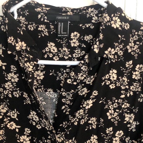 Long floral button up dress/blouse - Picture 3 of 3